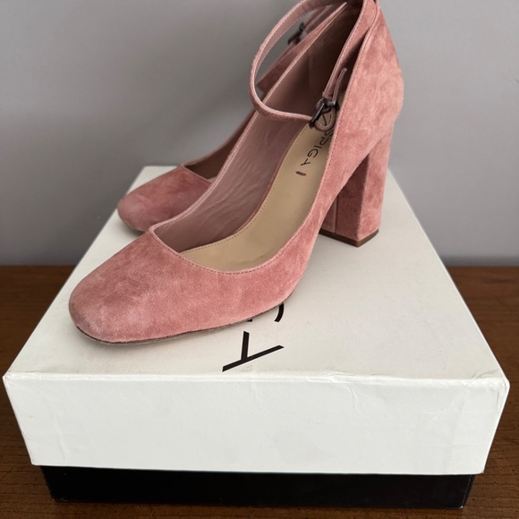 Suede Mary Jane Pumps - Picture 2 of 4